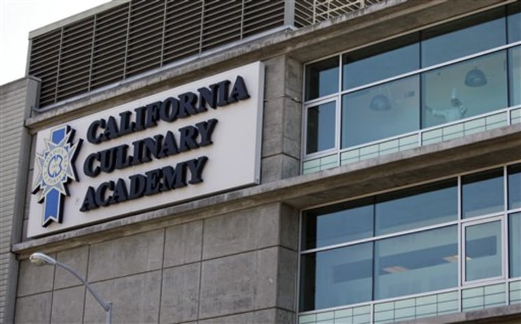 The California Culinary Academy, which is part of the Le Cordon Bleu chain of for-profit cooking schools, has a location in San Francisco. The chain is coming under fire for its marketing practices as its graduates struggle to find culinary jobs and pay off their hefty student loans. Across the country, for-profit vocational schools are facing heavy criticism for former students who can't find jobs that pay enough to repay their student loans, most of which are subsidized by the federal government. 